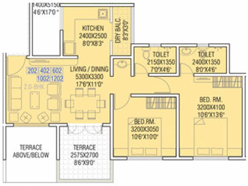 Oxford Olympia Phase 1 (2BHK+2T (645.19 sq ft) 645.19 sq ft)
