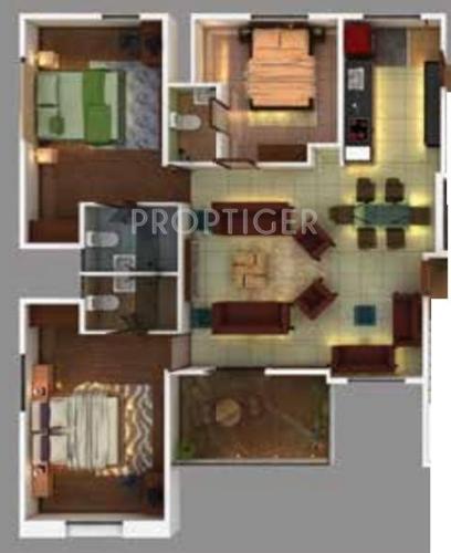 Atul Ruturaj (3BHK+3T (1,596 sq ft) 1596 sq ft)