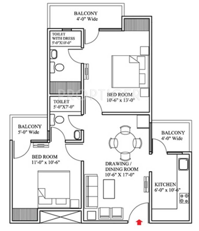 Raison Olive Homes (2BHK+2T (1,000 sq ft) 1000 sq ft)