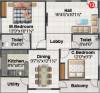 Balaji Ashirvaad Elite (2BHK+2T (1,135 sq ft) 1135 sq ft)