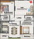 Balaji Ashirvaad Elite (2BHK+2T (1,225 sq ft) 1225 sq ft)  Balaji Ashirvaad Elite (2BHK+2T (1,225 sq ft) 1225 sq ft)