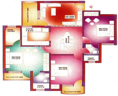 Trehan Hill View Garden Phase1 and Phase2 (3BHK+3T (1,400 sq ft) 1400 sq ft) Trehan Hill View Garden Phase1 and Phase2 (3BHK+3T (1,400 sq ft) 1400 sq ft)