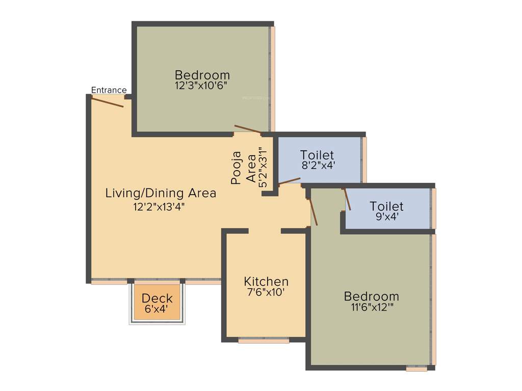 Tattva Mittal Amaltas 71 (2BHK+2T (685.66 sq ft) 685.66 sq ft)