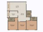Richa Bougainvillea (3BHK+3T (1,002.98 sq ft) 1002.98 sq ft)