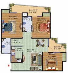 Raison Crimson Floors (3BHK+2T (1,280 sq ft) 1280 sq ft) Raison Crimson Floors (3BHK+2T (1,280 sq ft) 1280 sq ft)