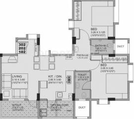 RB Silver Nest (2BHK+2T (857 sq ft) 857 sq ft) RB Silver Nest (2BHK+2T (857 sq ft) 857 sq ft)