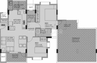 RB Silver Nest (2BHK+2T (1,061 sq ft) 1061 sq ft) RB Silver Nest (2BHK+2T (1,061 sq ft) 1061 sq ft)