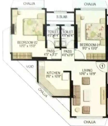  nehru nagar ekta chsl Floor Plan Floor Plan