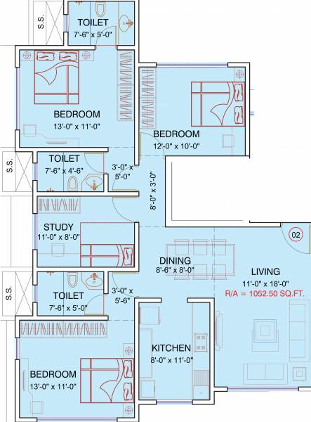  sat-anupa-chs-phase-1 Floor Plan Floor Plan