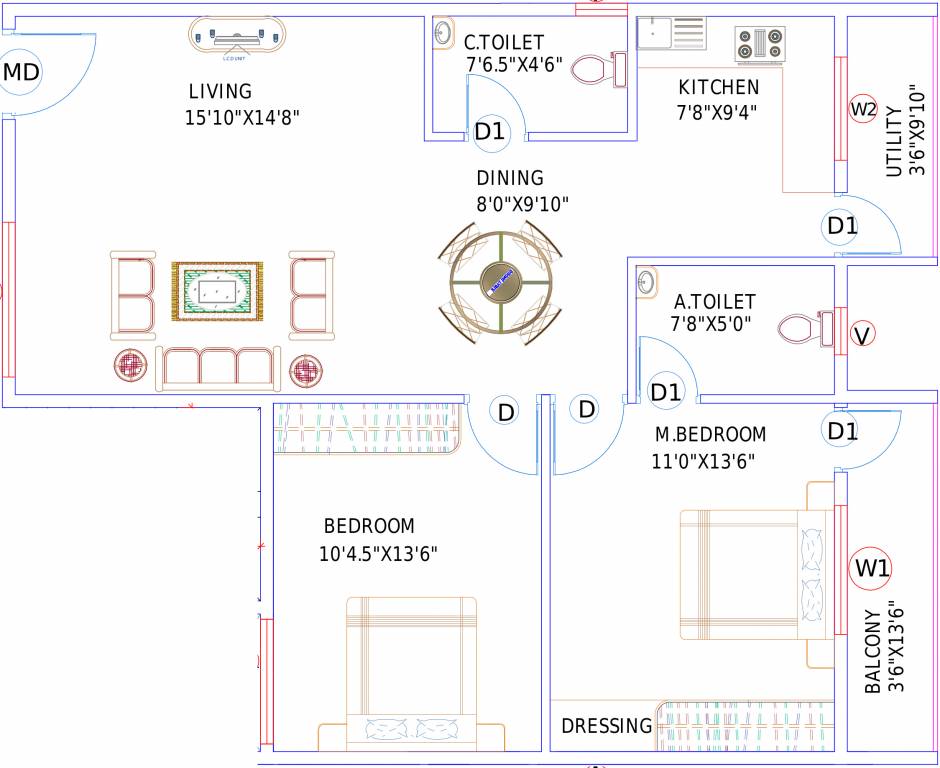 Anjanelayu Sai Kuteer (2BHK+2T (1,100 sq ft) 1100 sq ft) Anjanelayu Sai Kuteer (2BHK+2T (1,100 sq ft) 1100 sq ft)