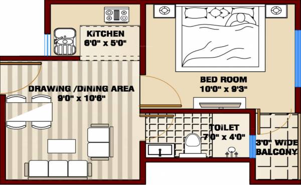 Kendriya Awas Yojna (1BHK+1T (460 sq ft) 460 sq ft) Kendriya Awas Yojna (1BHK+1T (460 sq ft) 460 sq ft)