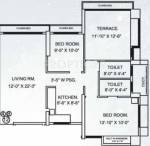 Jangid Galaxy (2BHK+2T (1,260 sq ft) 1260 sq ft)