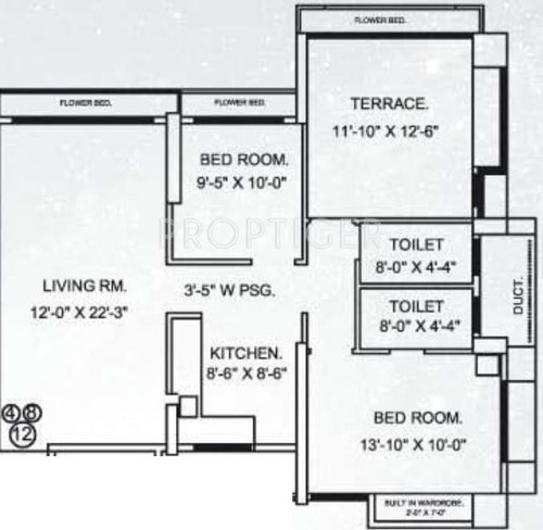 Jangid Galaxy (2BHK+2T (1,260 sq ft) 1260 sq ft) Jangid Galaxy (2BHK+2T (1,260 sq ft) 1260 sq ft)