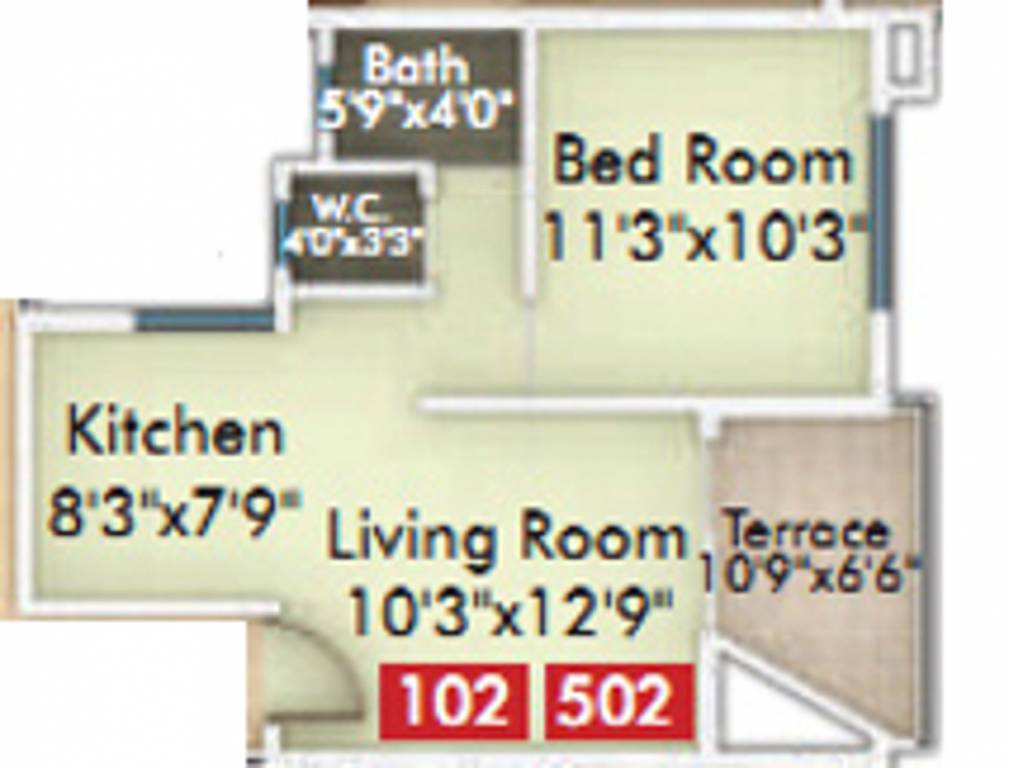 Midas Regency (1BHK+1T (559.08 sq ft) 559.08 sq ft) Midas Regency (1BHK+1T (559.08 sq ft) 559.08 sq ft)