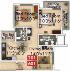 Midas Regency (2BHK+2T (892.22 sq ft) 892.22 sq ft) Midas Regency (2BHK+2T (892.22 sq ft) 892.22 sq ft)