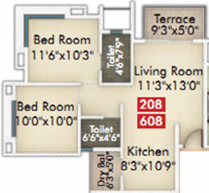 Midas Regency (2BHK+2T (876.83 sq ft) 876.83 sq ft) Midas Regency (2BHK+2T (876.83 sq ft) 876.83 sq ft)