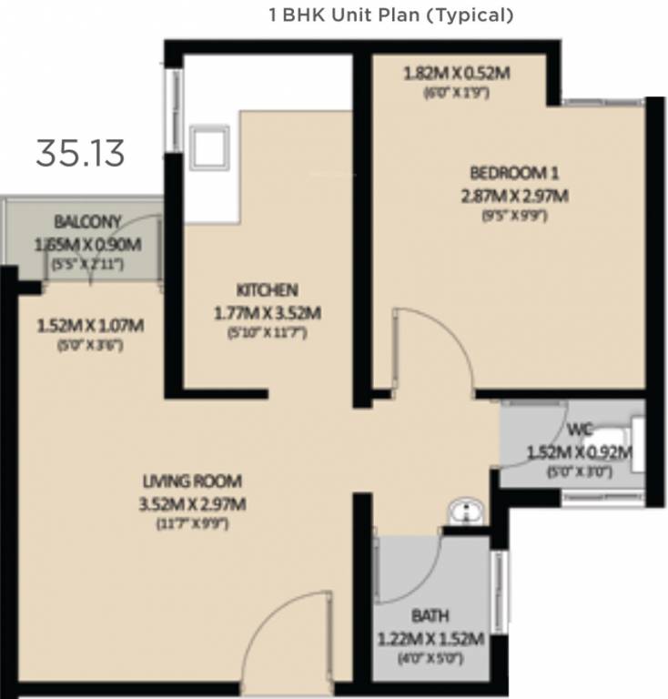 Mahindra Happinest Boisar Phase IV (1BHK+1T (378.14 sq ft) 378.14 sq ft) Mahindra Happinest Boisar Phase IV (1BHK+1T (378.14 sq ft) 378.14 sq ft)