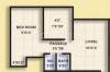 Shreedham Shree Avenue Floor Plan (1BHK+1T)
