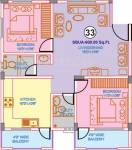 Nisarga Gateway (2BHK+2T (900 sq ft) 900 sq ft)