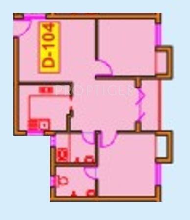 Krisshna Brindavan (2BHK+2T (927 sq ft) 927 sq ft)