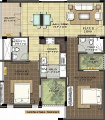 Ramaniyam Chaitanya (2BHK+2T (1,203 sq ft) 1203 sq ft) Ramaniyam Chaitanya (2BHK+2T (1,203 sq ft) 1203 sq ft)