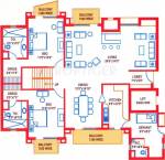 Suncity Heights (4BHK+4T (4,175 sq ft)   Servant Room 4175 sq ft)