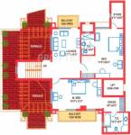 Suncity Heights (4BHK+4T (4,175 sq ft)   Servant Room 4175 sq ft)
