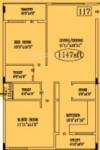 Vaastu Lavender 2 (2BHK+2T (1,147 sq ft) 1147 sq ft) Vaastu Lavender 2 (2BHK+2T (1,147 sq ft) 1147 sq ft)
