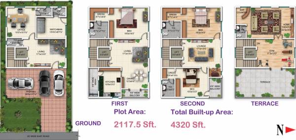TMR Blossoms (4BHK+7T (4,320 sq ft) + Pooja Room 4320 sq ft)