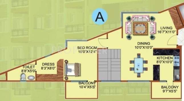 Fortune Sunnyvale (3BHK+3T (1,929 sq ft) 1929 sq ft)