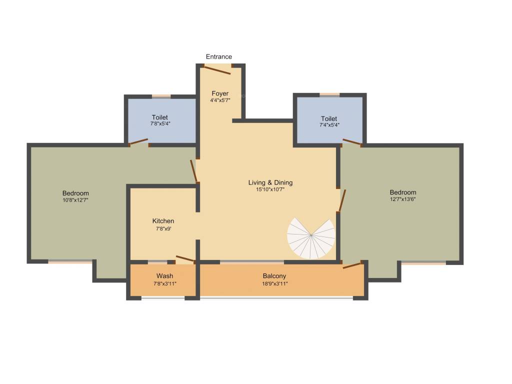 Radiance Aikya (3BHK+3T (1,802 sq ft) 1802 sq ft) Radiance Aikya (3BHK+3T (1,802 sq ft) 1802 sq ft)
