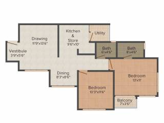 Aroma Tirupati Aakruti Greenz (2BHK+2T (1,350 sq ft) 1350 sq ft) Aroma Tirupati Aakruti Greenz (2BHK+2T (1,350 sq ft) 1350 sq ft)