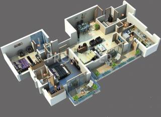 TDI Lakeside Heights (3BHK+3T (2,350 sq ft) 2350 sq ft)