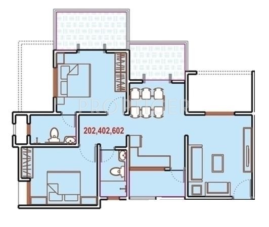 Eisha Erica (2BHK+2T (1,050 sq ft) 1050 sq ft) Eisha Erica (2BHK+2T (1,050 sq ft) 1050 sq ft)
