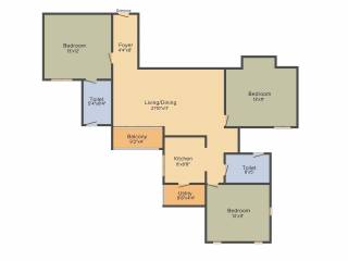 Appaswamy Trellis South Phase (3BHK+2T (1,517 sq ft) + Pooja Room 1517 sq ft) Appaswamy Trellis South Phase (3BHK+2T (1,517 sq ft) + Pooja Room 1517 sq ft)