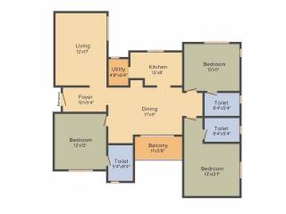 Appaswamy Trellis South Phase (3BHK+3T (1,925 sq ft) + Pooja Room 1925 sq ft) Appaswamy Trellis South Phase (3BHK+3T (1,925 sq ft) + Pooja Room 1925 sq ft)