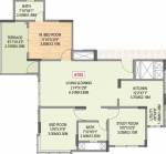 Geras Misty Waters (2BHK+2T (812.68 sq ft) + Study Room 812.68 sq ft)