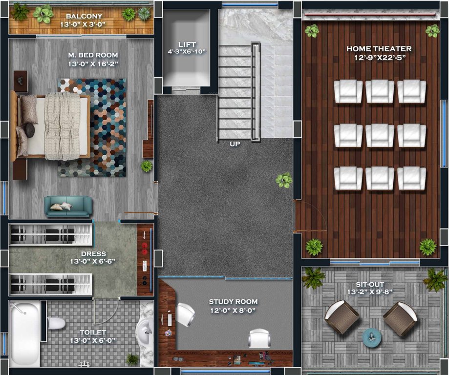 Giridhari Prospera County (4BHK+4T (4,020 sq ft) + Study Room 4020 sq ft)