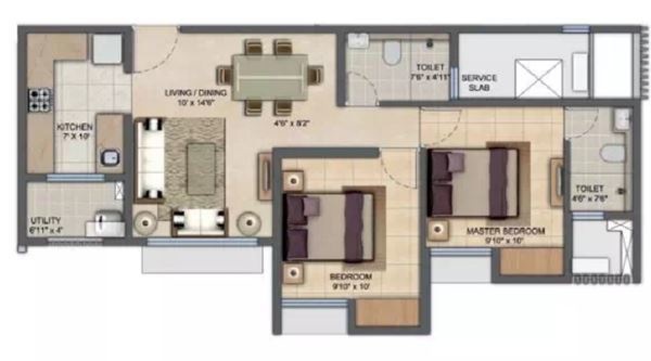  upper thane sereno d and e Floor Plan Floor Plan