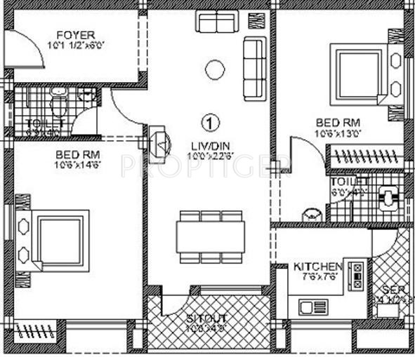 Pushkar The Springvale Garden (2BHK+2T (1,080 sq ft) 1080 sq ft) Pushkar The Springvale Garden (2BHK+2T (1,080 sq ft) 1080 sq ft)