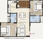 Purple Symphonia (2BHK+2T (654.98 sq ft) 654.98 sq ft)