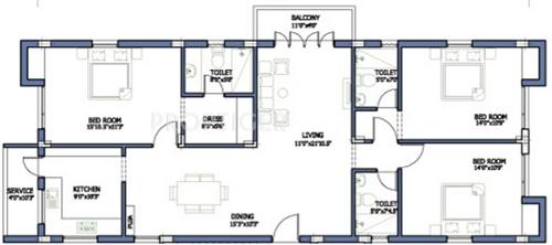 Pushkar Aiswarya Enclave (3BHK+3T (1,700 sq ft) 1700 sq ft)