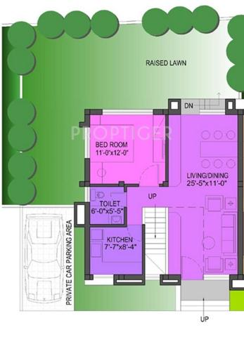 Vibgyor North City (3BHK+3T (1,714 sq ft) 1714 sq ft)