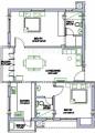 Floor Plan (2BHK+2T) Pushkar Lavanya Floor Plan (2BHK+2T)