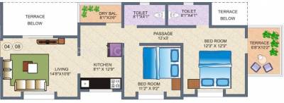 Trimurti Green Jewels (2BHK+2T (963 sq ft) 963 sq ft)