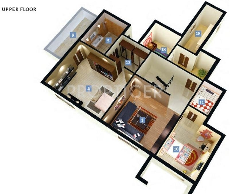 DLF New Town Heights (2BHK+2T (1,262 sq ft) 1262 sq ft)