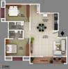 BLW Hill Side Apartment (2BHK+2T (898.25 sq ft) 898.25 sq ft)