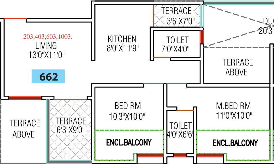 Chordiya Arihant Galaxy B Building (2BHK+2T (661.98 sq ft) 661.98 sq ft) Chordiya Arihant Galaxy B Building (2BHK+2T (661.98 sq ft) 661.98 sq ft)