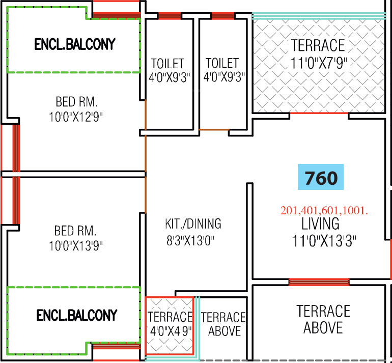 Chordiya Arihant Galaxy B Building (2BHK+2T (760.04 sq ft) 760.04 sq ft) Chordiya Arihant Galaxy B Building (2BHK+2T (760.04 sq ft) 760.04 sq ft)