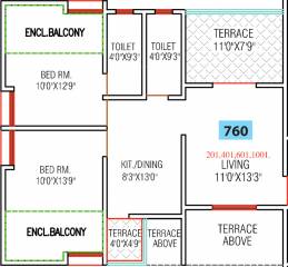 Chordiya Arihant Galaxy B Building (2BHK+2T (760.04 sq ft) 760.04 sq ft) Chordiya Arihant Galaxy B Building (2BHK+2T (760.04 sq ft) 760.04 sq ft)